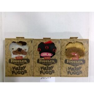 Zuru Fuggler Hairy Fuggs Monster Plush Set of 3 New Multi Color Funny Ugly Toy